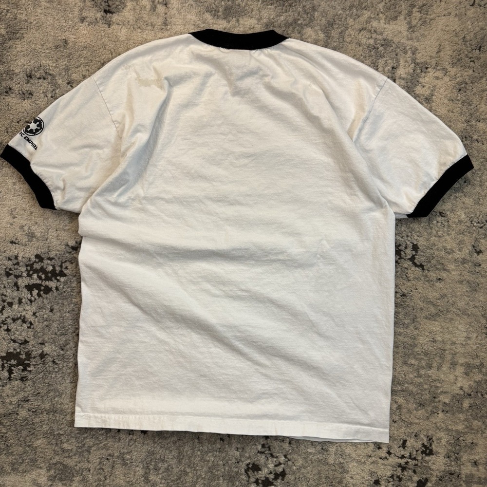 Vintage Star Wars Storm Trooper TK 421 T-Shirt Size Large Ringer Y2K - Picture 6 of 9